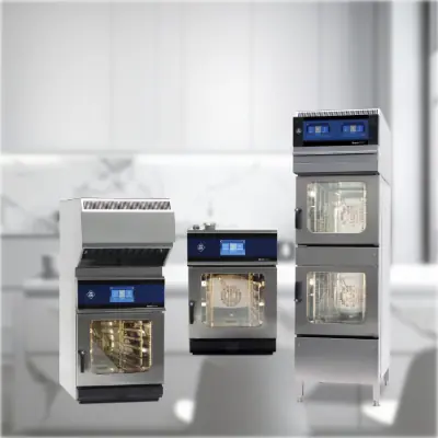 MKN SpaceCombi® Kompakt-Kombidämpfer Geräte als Banner auf weißem Hintergrund.